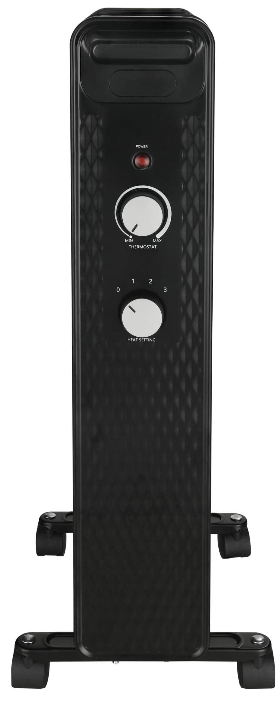 Mainstays 1500W Mechanical Oil Filled Electric Radiator Heater. WSH07O2ABB. Black