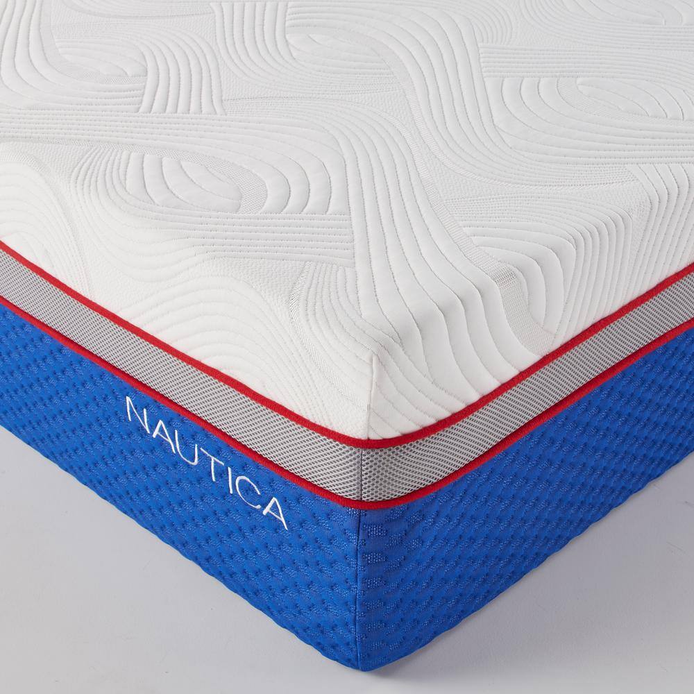 Nautica  Home Serenity Mattress. 12 inch Memory Foam Bed. Cooling Gel. Medium Plush Comfort Support. Queen