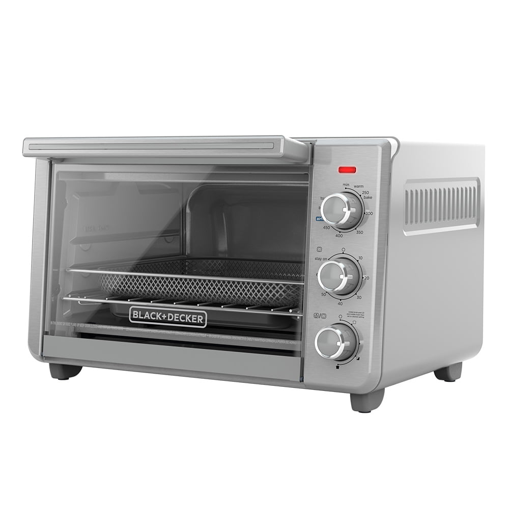 BLACK+DECKER TO3217SS 6-Slice Crisp ‘N Bake Air Fry Toaster Oven