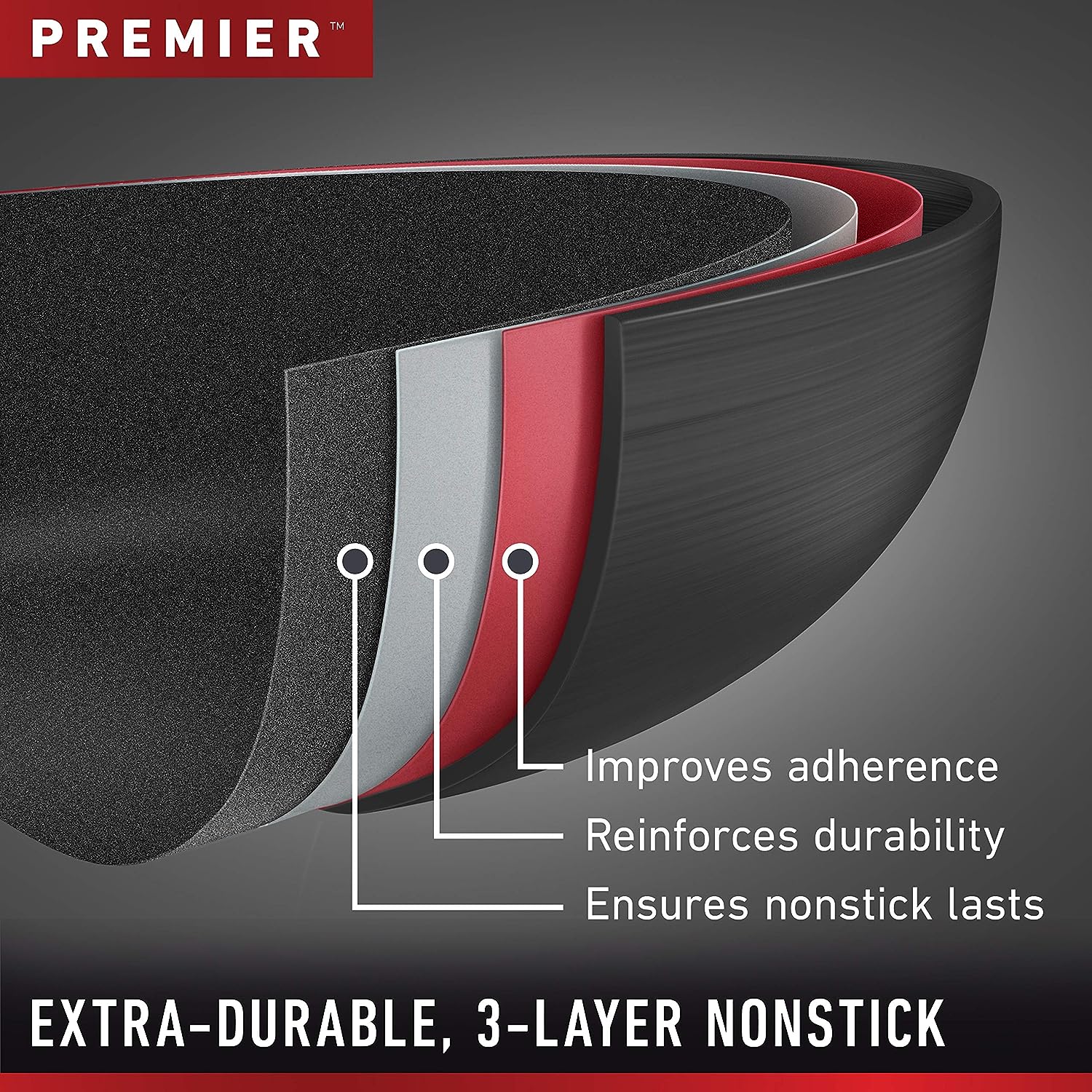 Circulon A1 Series with ScratchDefense Technology Nonstick Induction Cookware/Pots and Pans Set. 9 Piece. Graphite