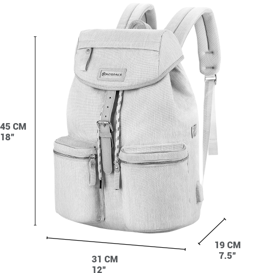 Nordace Comino Daypack. Travel Backpacks. Gray