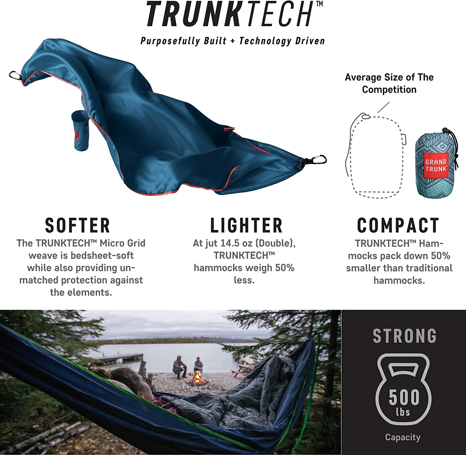Grand Trunk TrunkTech Print Double Hammock (Cabo)