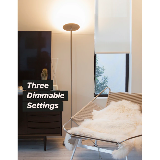 Brightech  63-in Antique Brass Torchiere Floor Lamp