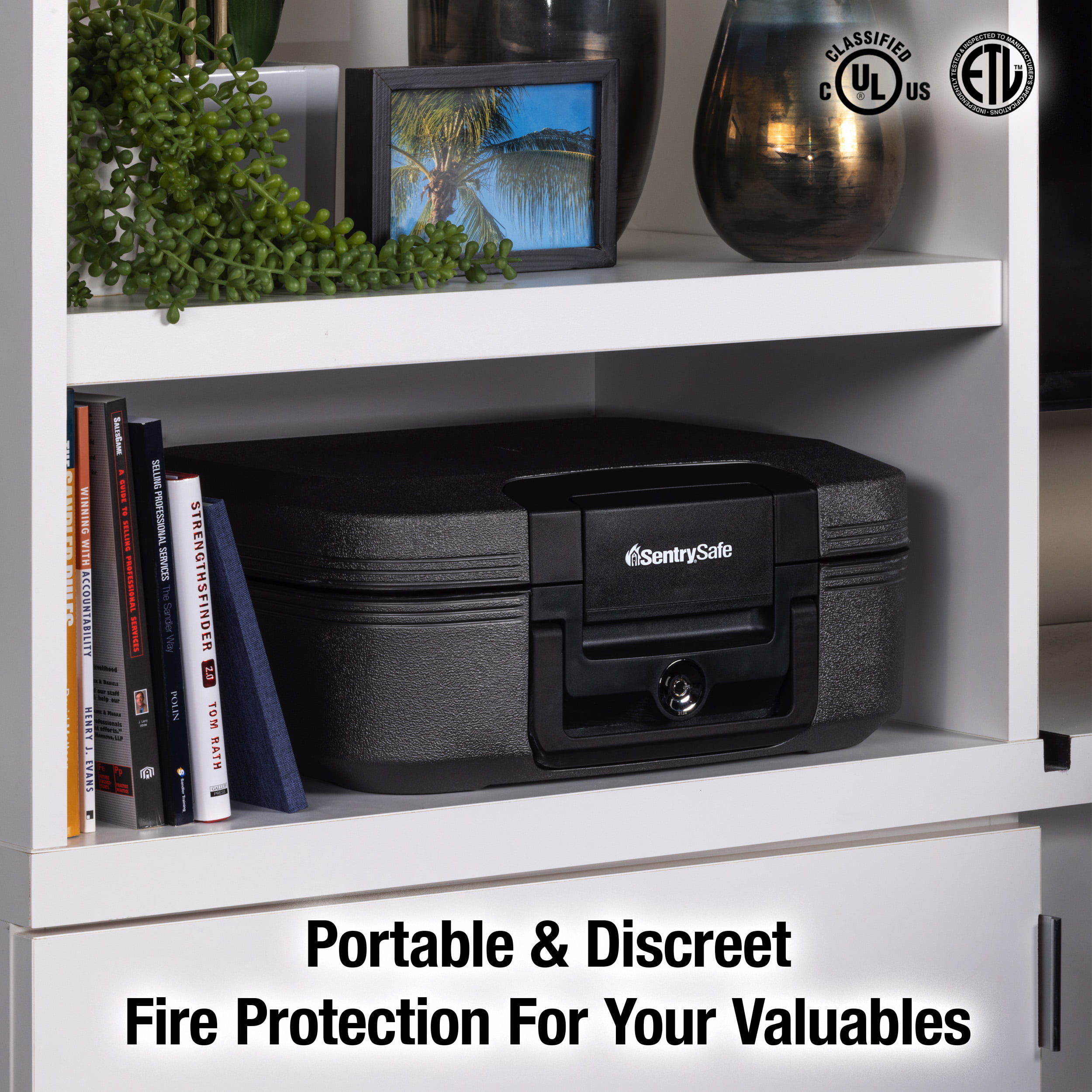 SentrySafe CHW20201 Fire-Resistant and Water-Resistant Chest Safe with Tubular Key Lock 0.28 cu. ft.