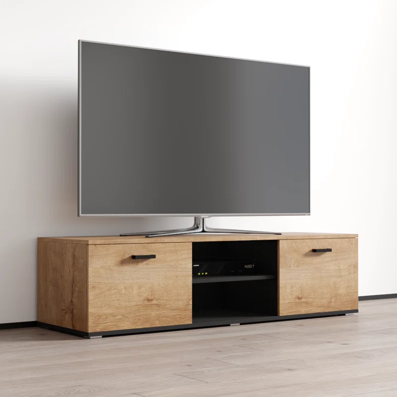Sabala TV Stand for TVs Up to 65″ Orren Ellis Color: Oak