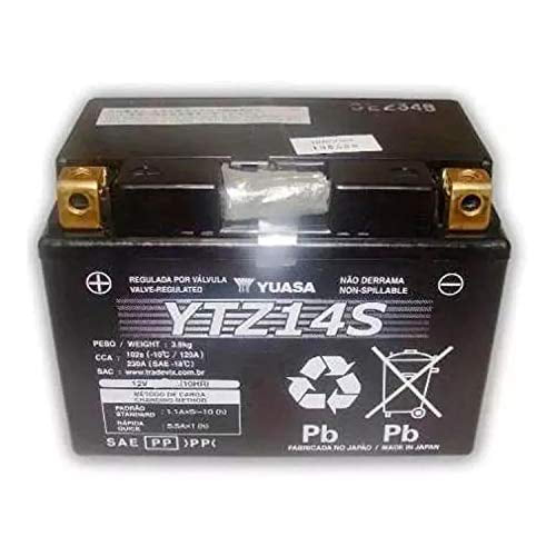 Yuasa YUAM72Z14 Factory Activated Maintenance Free Battery - YTZ14S