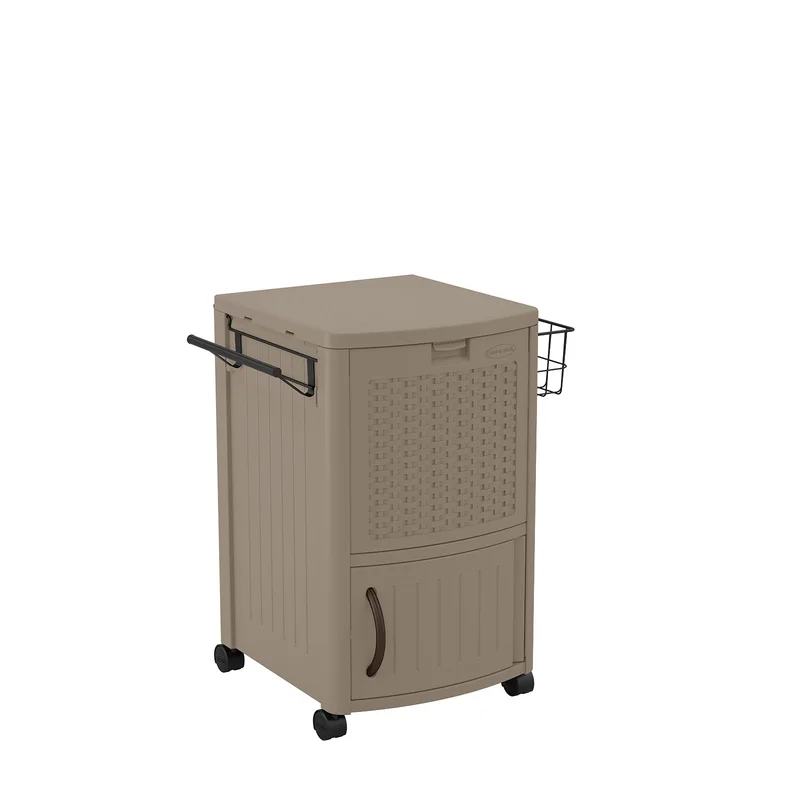 Suncast DCCW3000DTD Resin Wicker. Dark Taupe Cooler