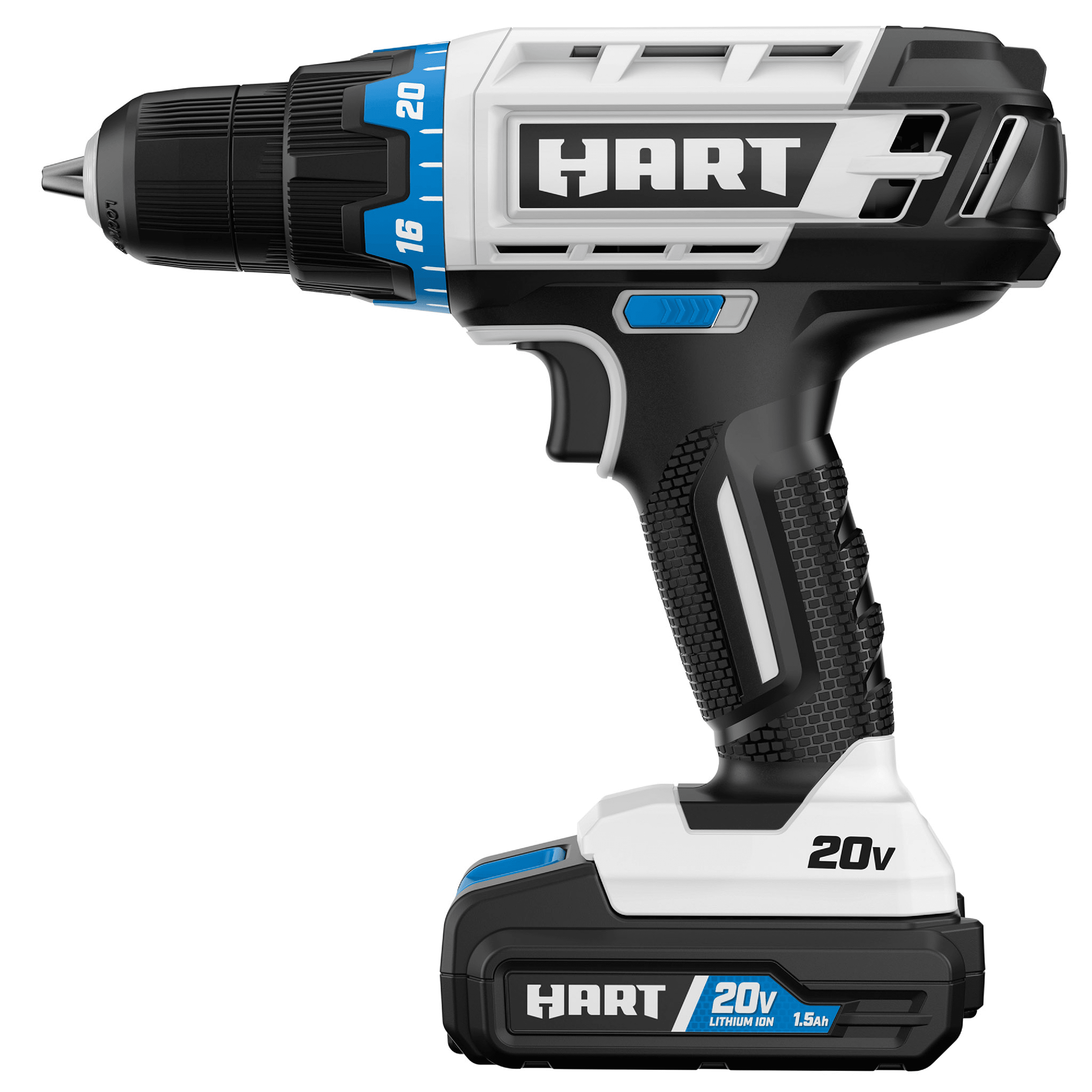 HART 20-Volt Cordless 3/8-inch Drill/Driver Kit (1) 20-Volt 1.5Ah Lithium-Ion Battery