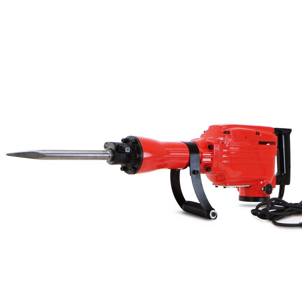 XtremepowerUS 61116-XPH2 27 in. 2200-Watt Electric Demolition Jack Hammer Concrete Breaker Kit with Rubberized Handle