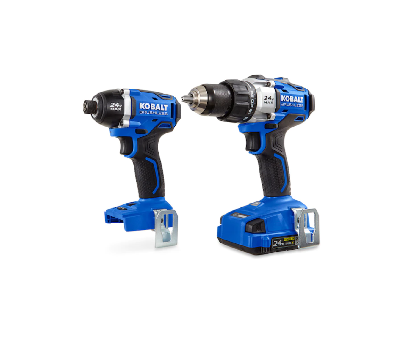 Kobalt KLC 2024A-03 2-Tool 24-Volt Max Brushless Power Tool Combo Kit with Soft Case (1-Battery Included and Charger Included)