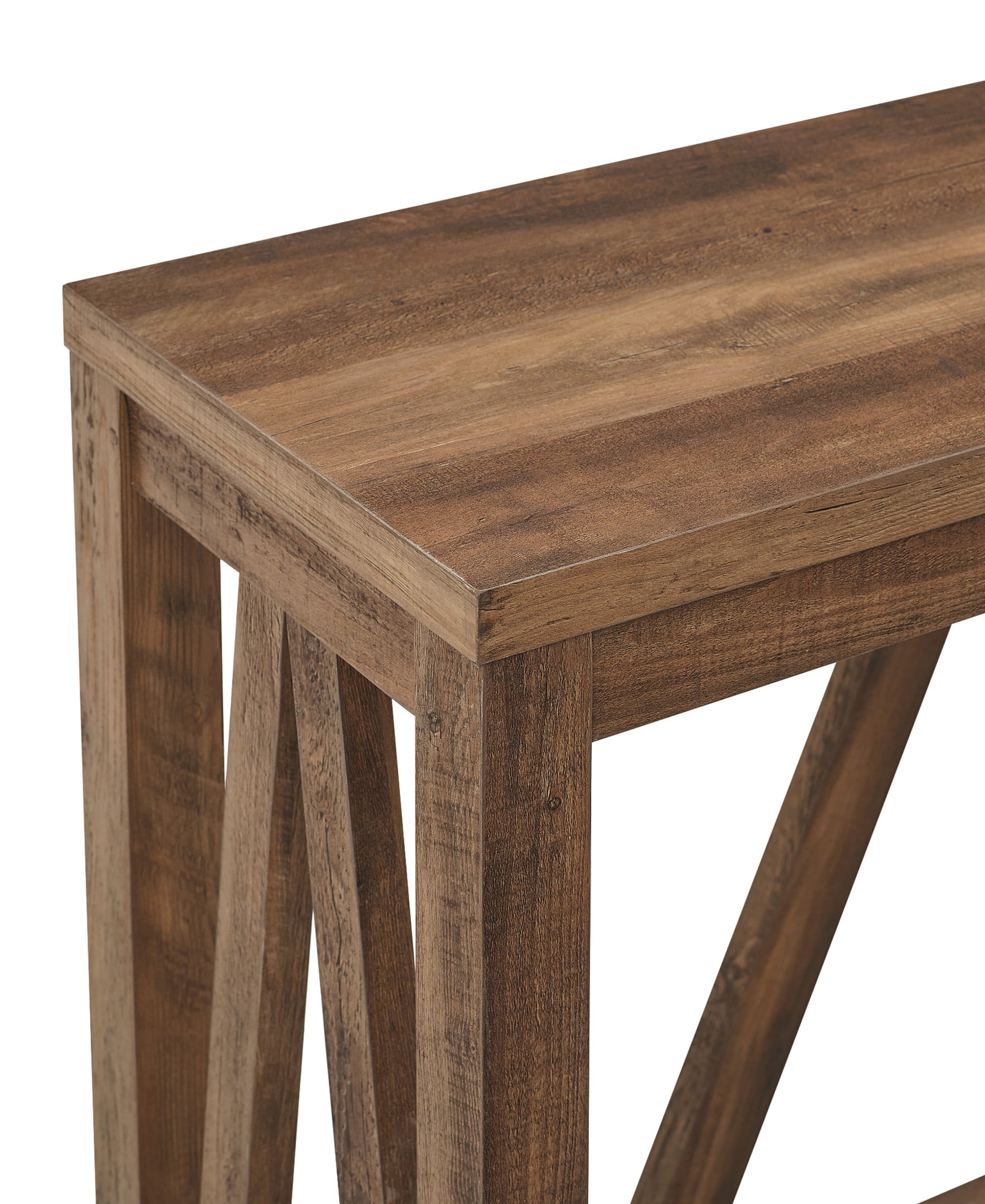 Manor Park Modern Farmhouse Console Table. Reclaimed Barnwood