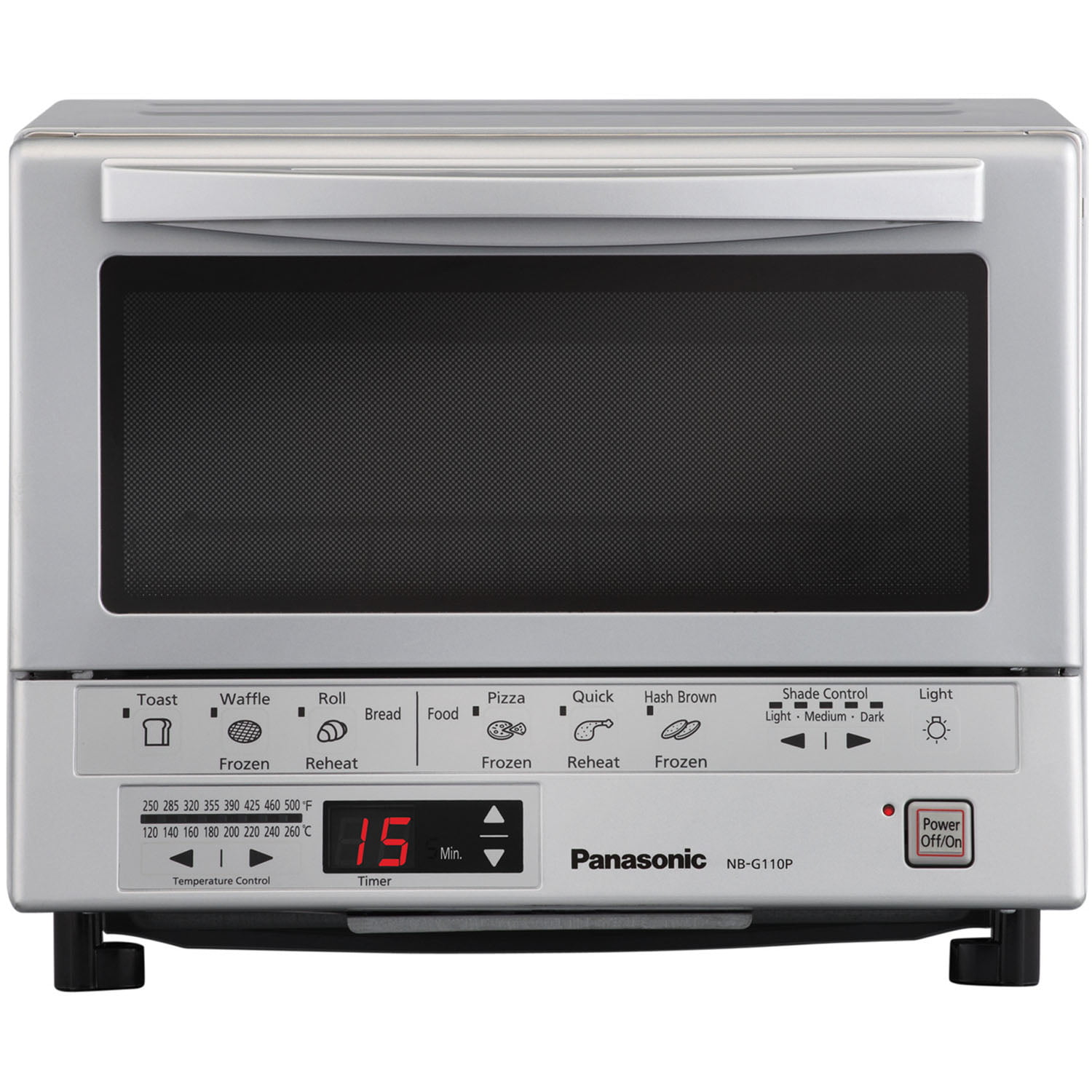 Panasonic FlashXpress Silver Toaster Oven in Silver