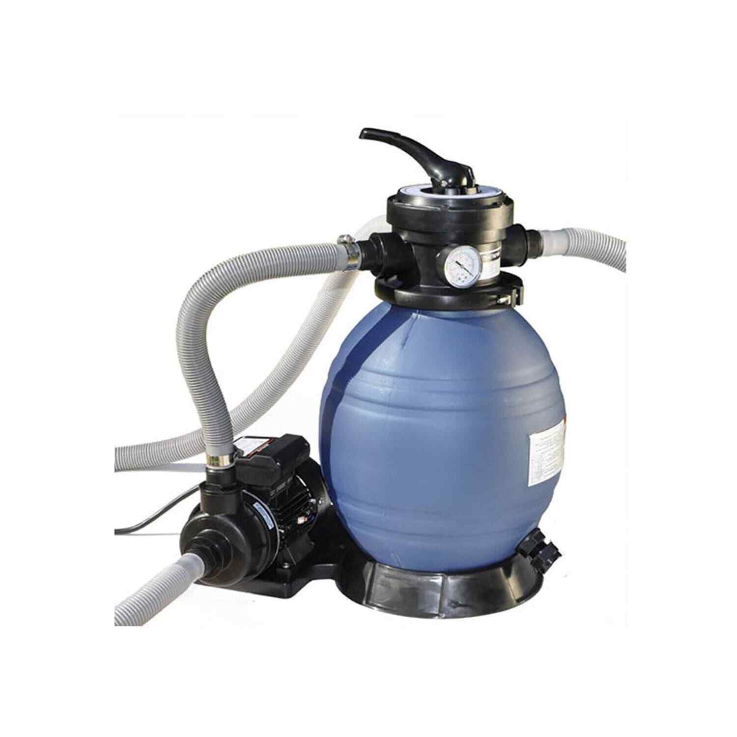 Swimline HydroTools 12 Inch Above Ground Swimming Pool Sand Filter Pump System