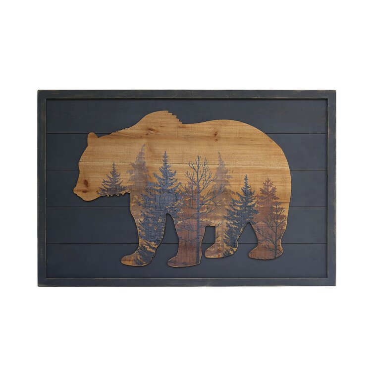 Rustic Grizzly Bear Wall Décor