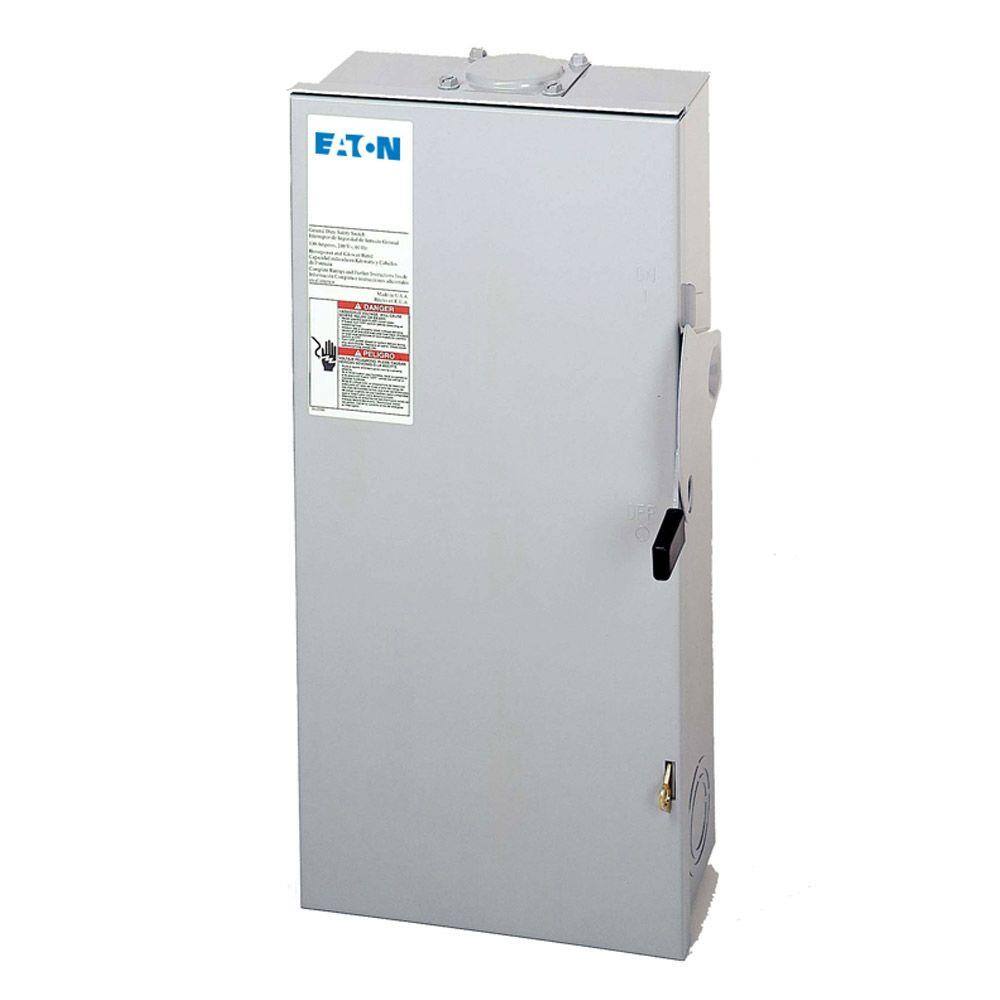 Eaton DG223NRB 100 Amp Double Pole Fusible NEMA 3R General Duty Safety Switch