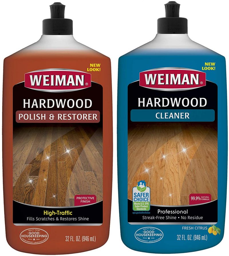 Weiman Hardwood Floor Cleaner and Polish Restorer Combo - 2 Pack
