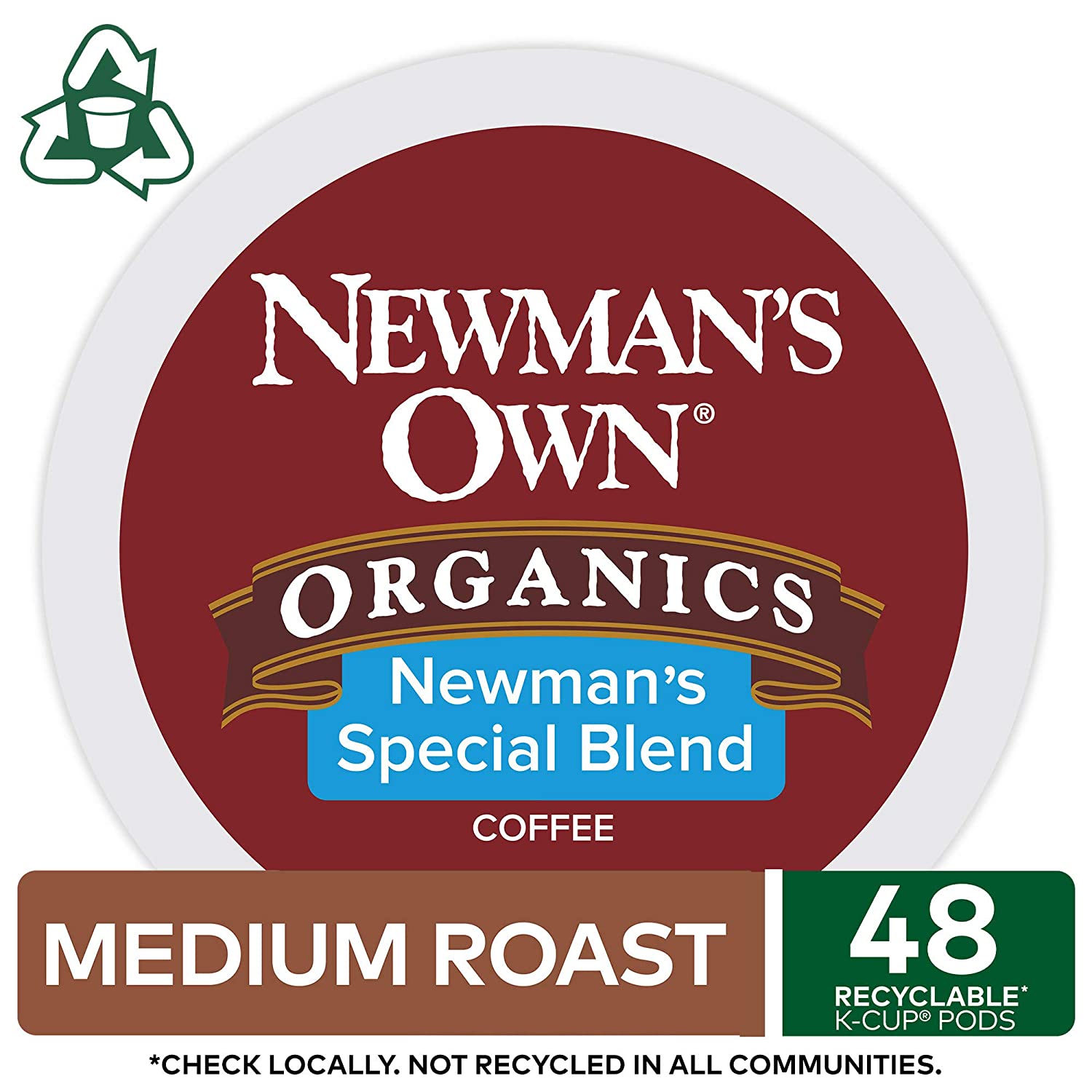 Newman-s Own Organics Special Blend. Single-Serve Keurig K-Cup Pods. Medium Roast Coffee. 48 Count