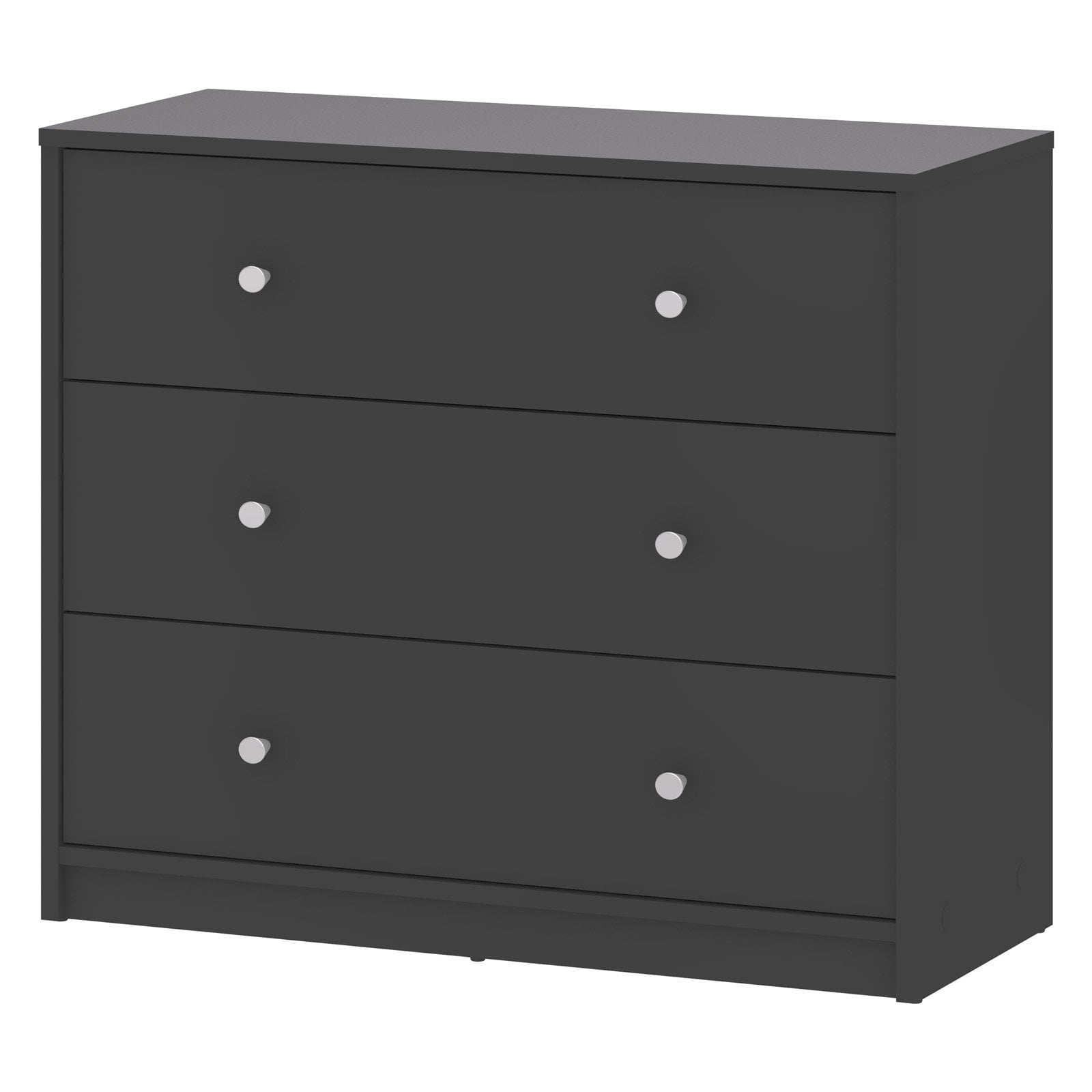Tvilum Studio Collection 3-Drawer Dresser. Gray