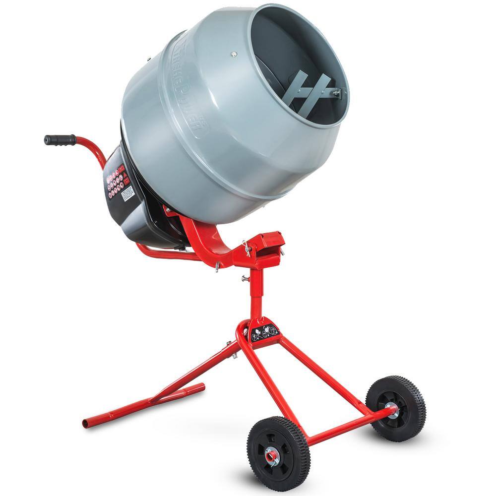 XtremepowerUS 67008-H 4.6 cu. ft. 130 l 550-Watt Portable Electric Concrete Cement Mixer Barrow Machine Mixing Mortar