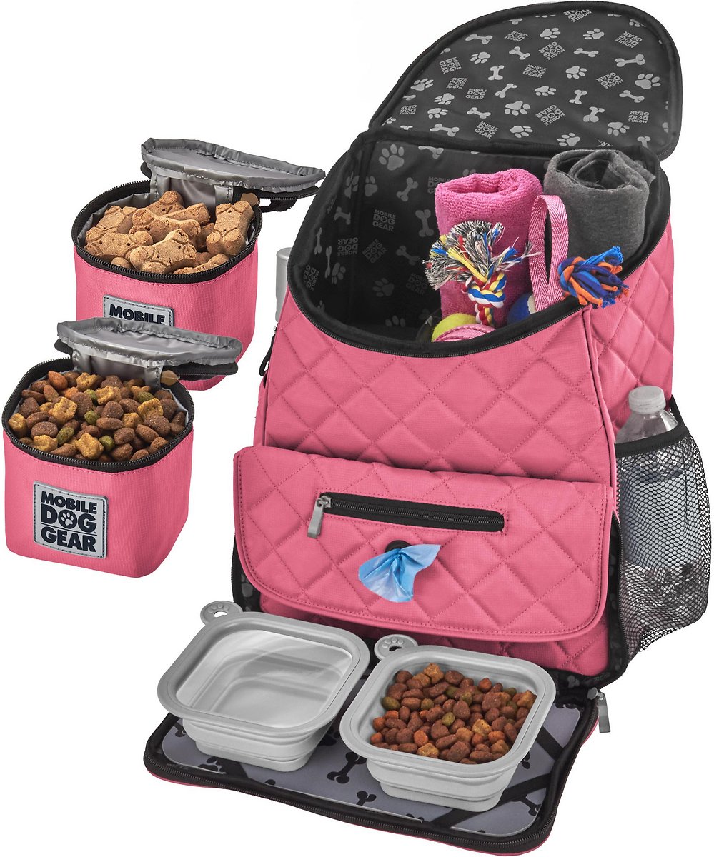 Mobile Dog Gear Weekender Backpack Pet Travel Bag - Pink