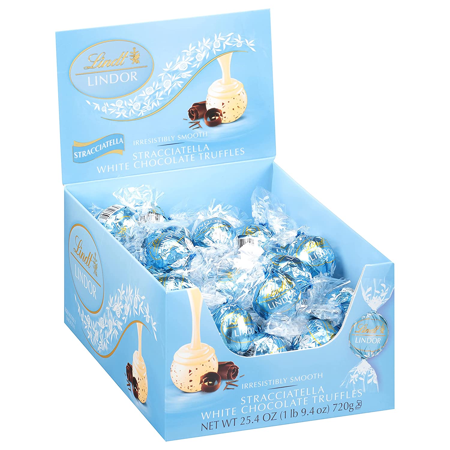 Lindt LINDOR Stracciatella White Chocolate Truffles. Chocolates 25.4 oz