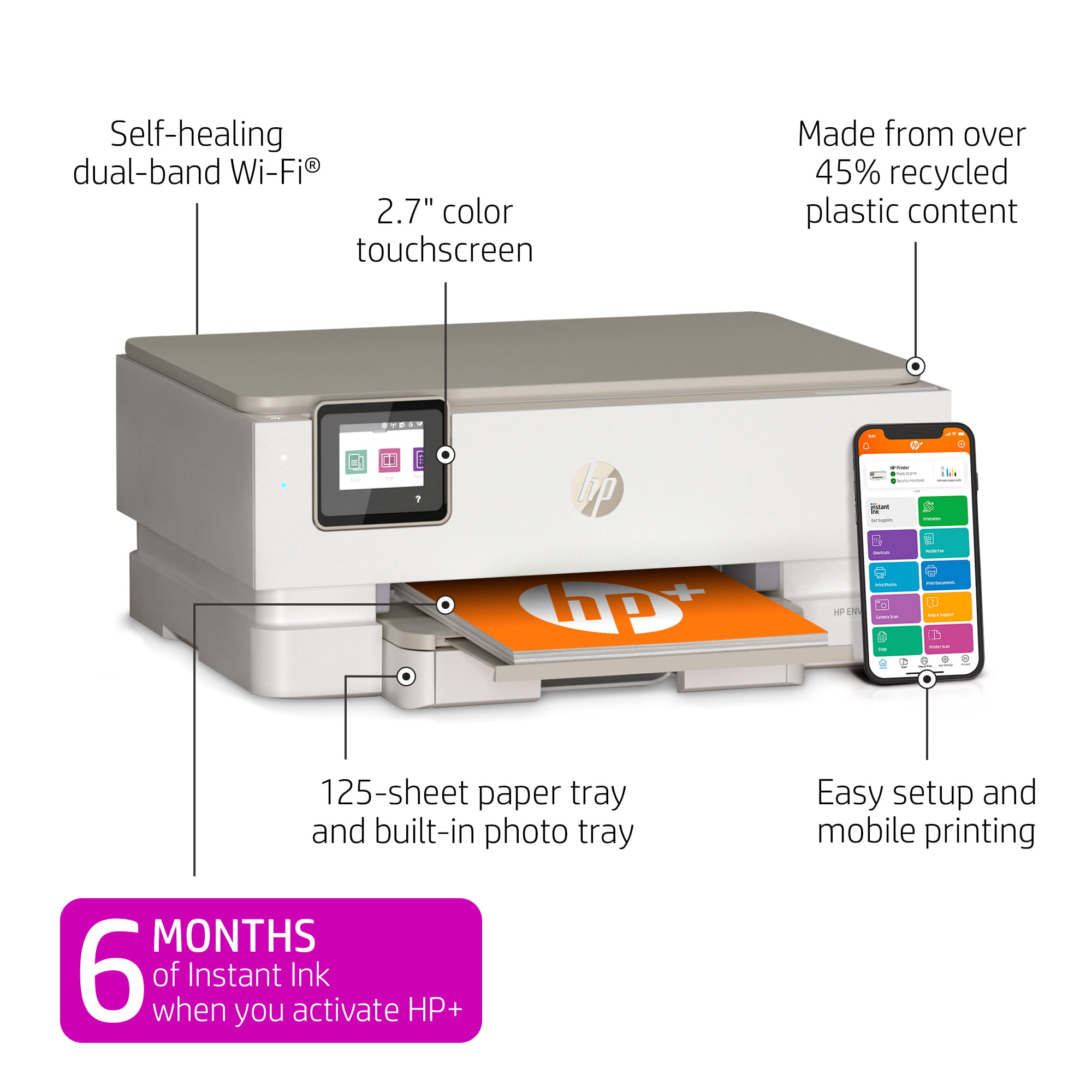 HP ENVY Inspire 7255e All-in-One InkJet Printer