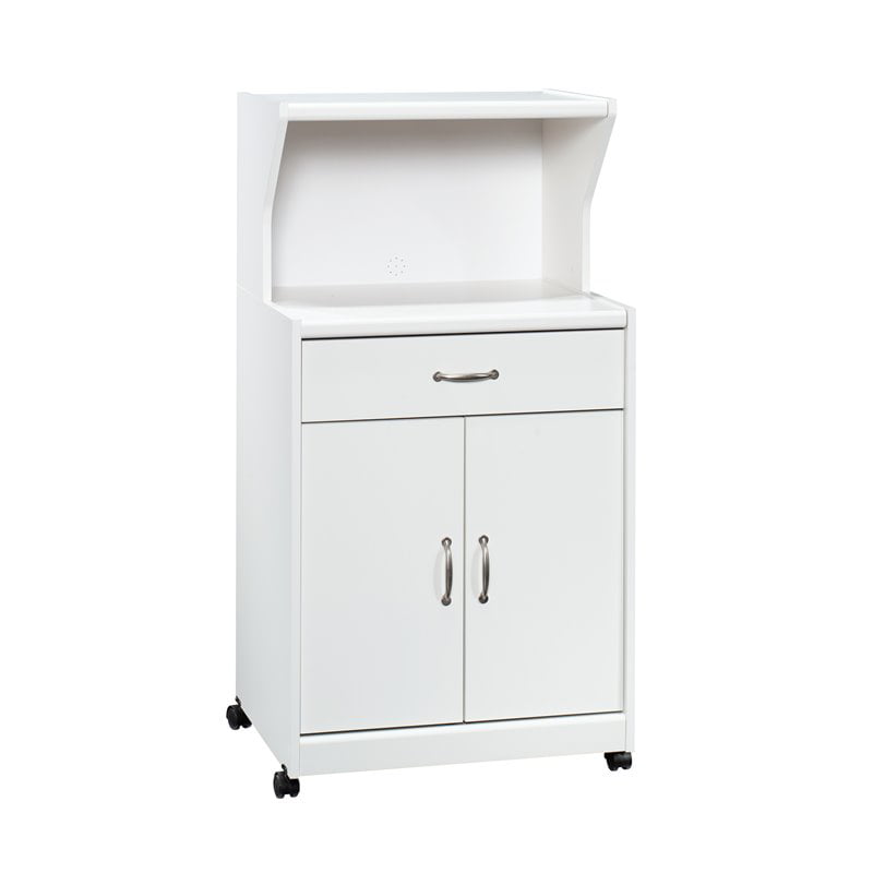 Sauder Kitchen Cart for Microwave. Soft White Finish