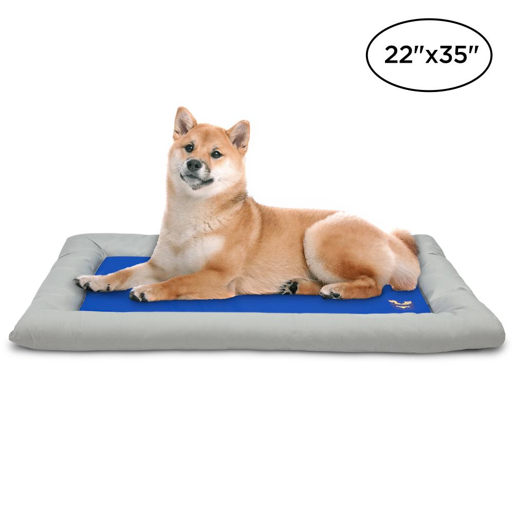 Arf Pets Rectangular Blue Nylon Pillow Bed (Any)