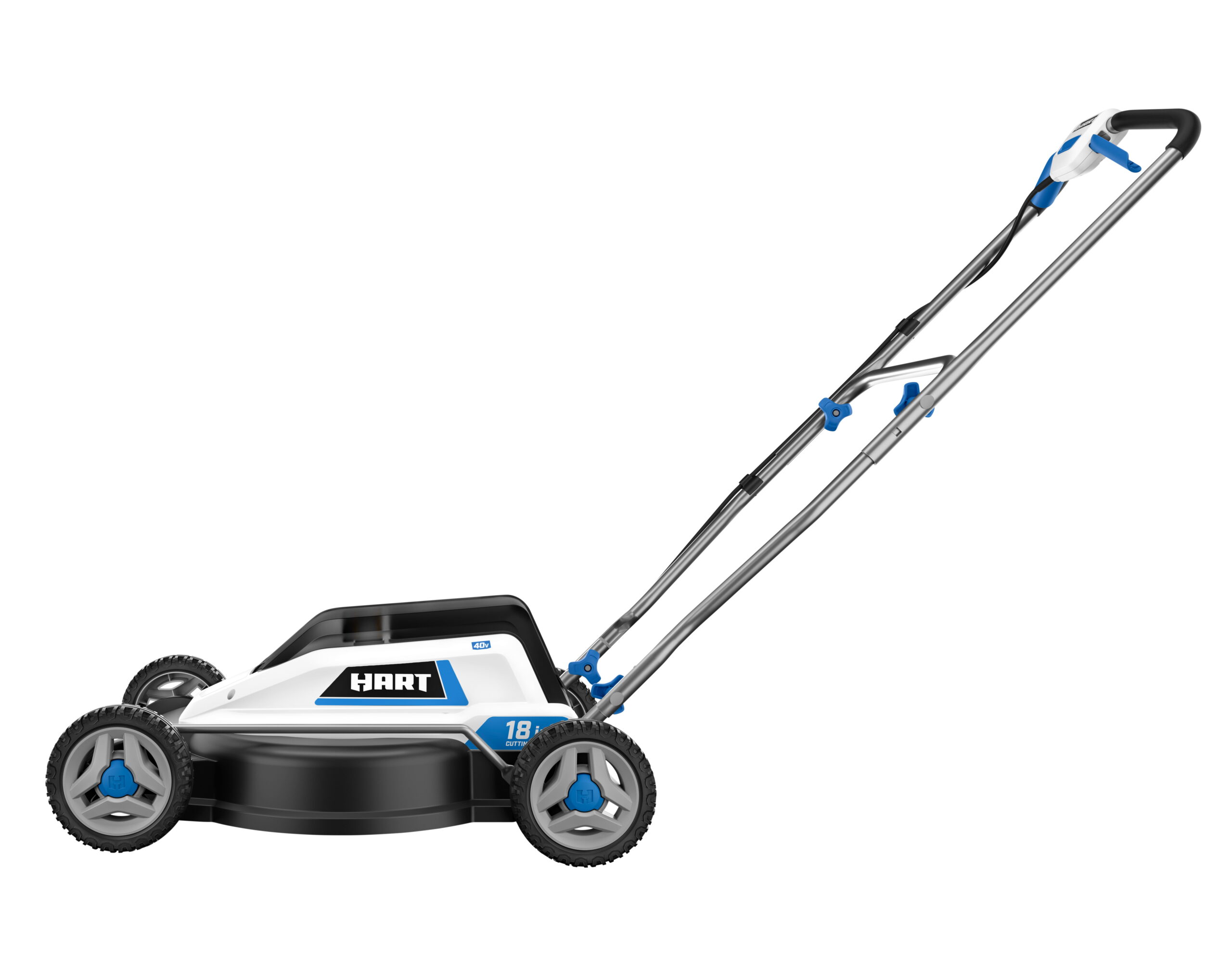 HART 40-Volt Cordless 18-inch Push Mower Kit. (1) 6Ah Lithium-Ion Battery & Charger