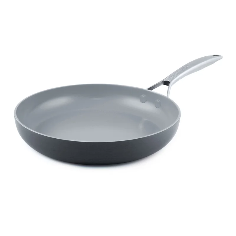 GreenPan CC000025-001 Paris Pro 8″ Ceramic Non-Stick Frying Pan. Gray