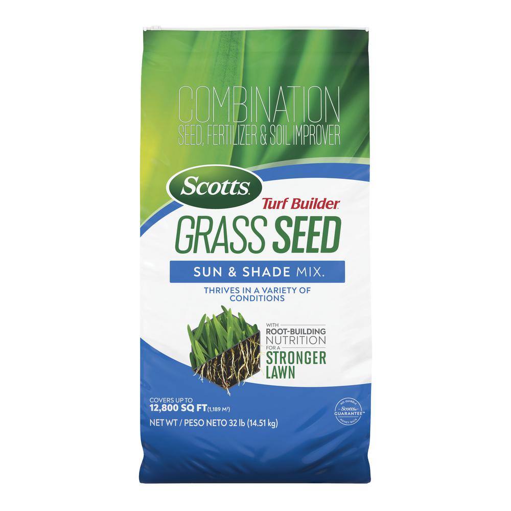 Scotts 18058 32 lbs. Turf Builder Grass Seed Sun and Shade Mix