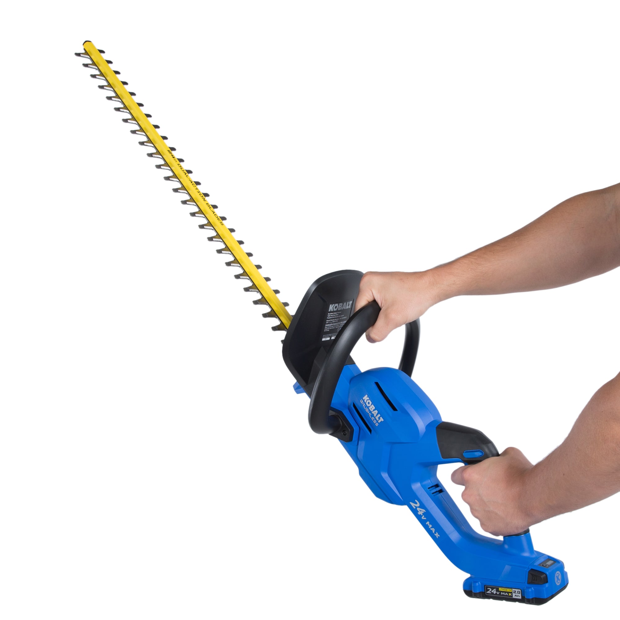 Kobalt 24-Volt Max 24-in Dual Cordless Electric Hedge Trimmer (Battery & Charger Included)