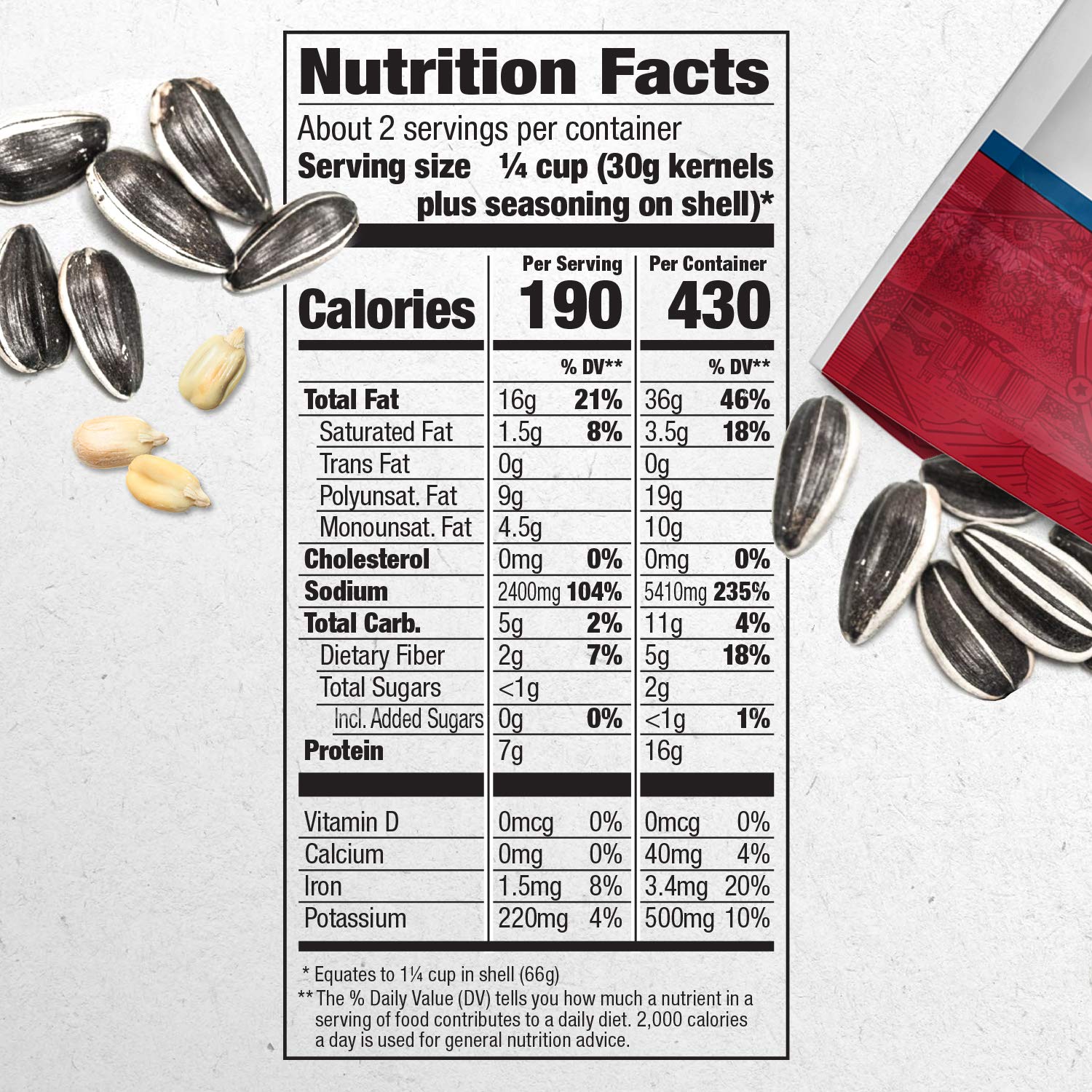 DAVID Roasted and Salted Jumbo Sunflower Seeds. Keto Friendly. 5.25 oz. 12 Pack