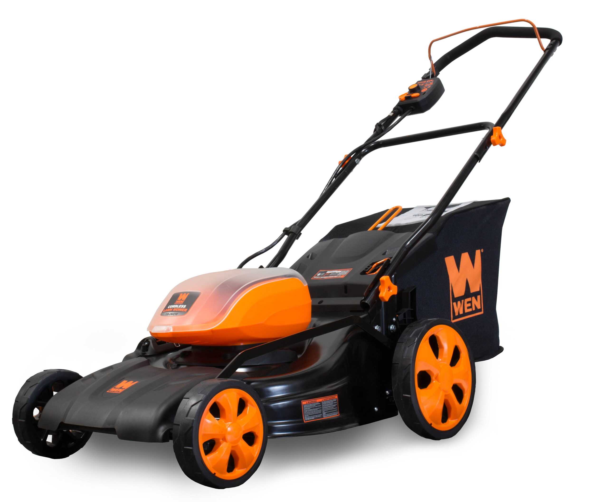 WEN Products 19″ 40 Volt Battery Powered Push Walk-Behind Mower