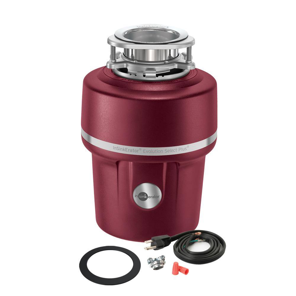 InSinkErator SELECT PLUS W/CDK Evolution Select Plus Lift & Latch Quiet Series 3/4 HP Continuous Feed Garbage Disposal with Power Cord Kit
