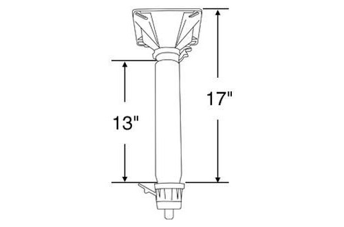 Springfield Marine Hi-Lo Taper-Lock 2-Pc Post and Swivel