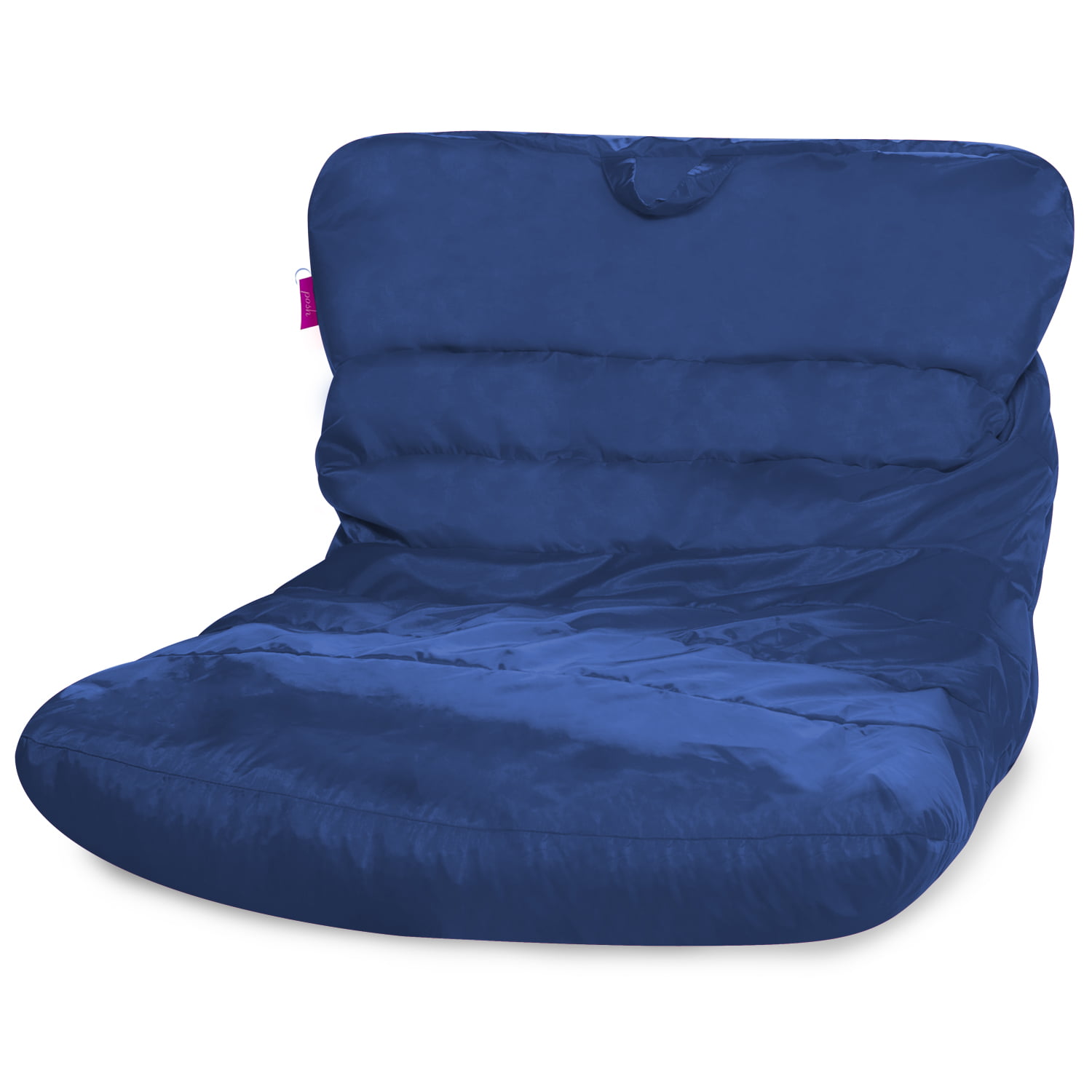Posh Creations Laguna Lounger Bean Bag Chair. Kids. 3 ft. Navy