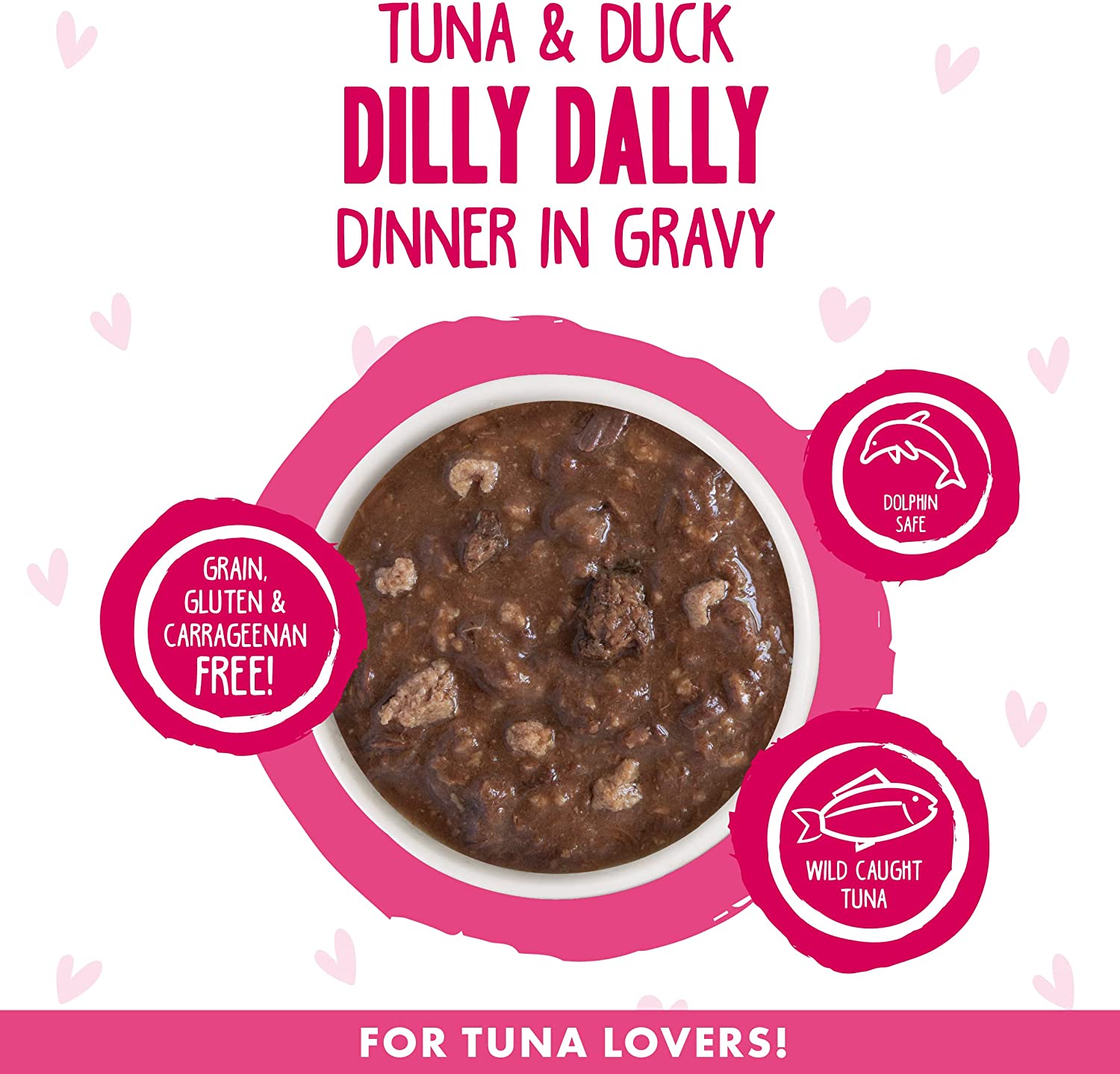 Weruva Wet Cat Food B.F.F. OMG - Best Feline Friend Oh My Gravy!. Tuna & Duck Dilly Dally with Tuna & Duck. 5.5oz Can (Pack of 8)