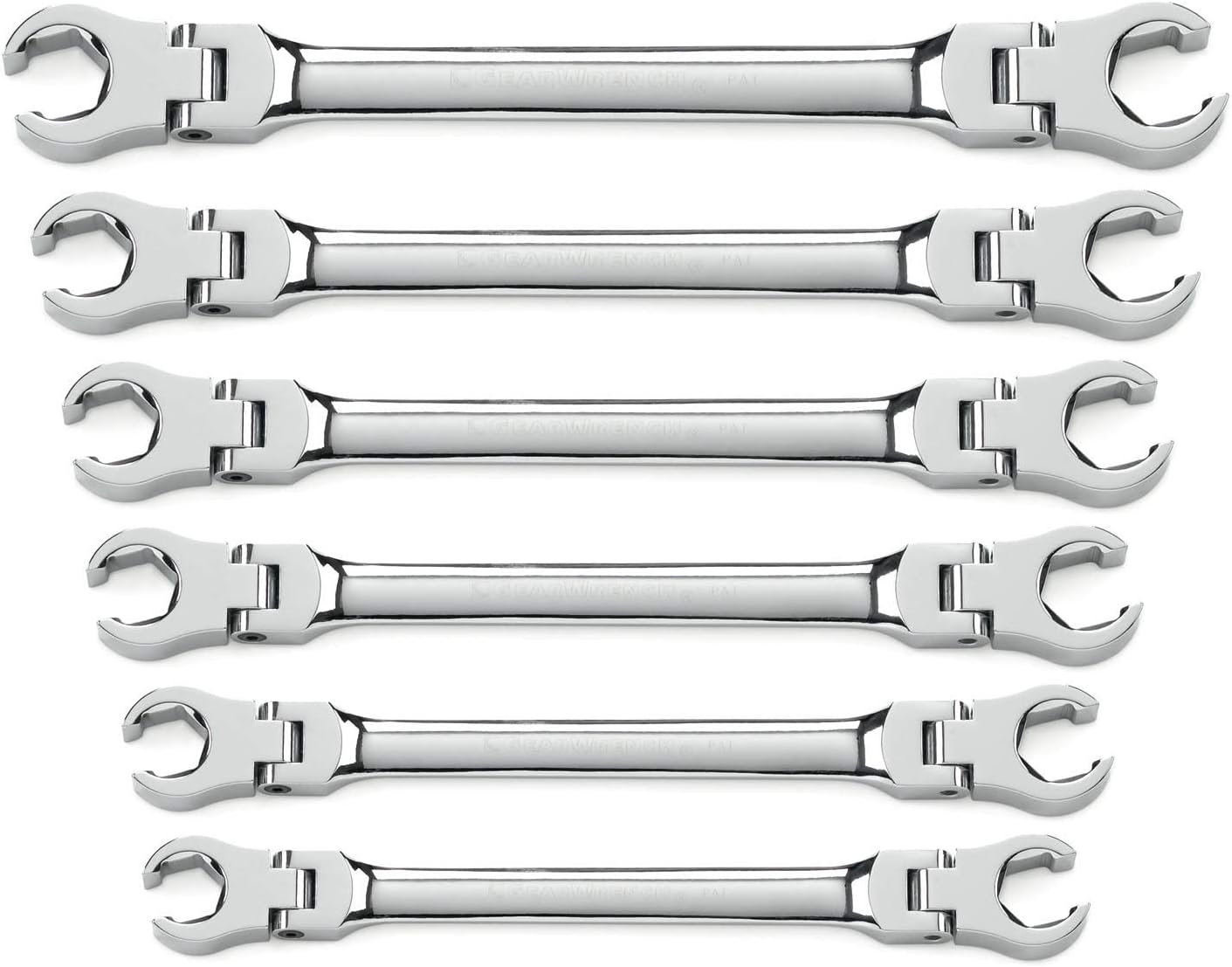 GEARWRENCH 6 Pc. Flex Flare Nut Wrench. Metric - 81911D
