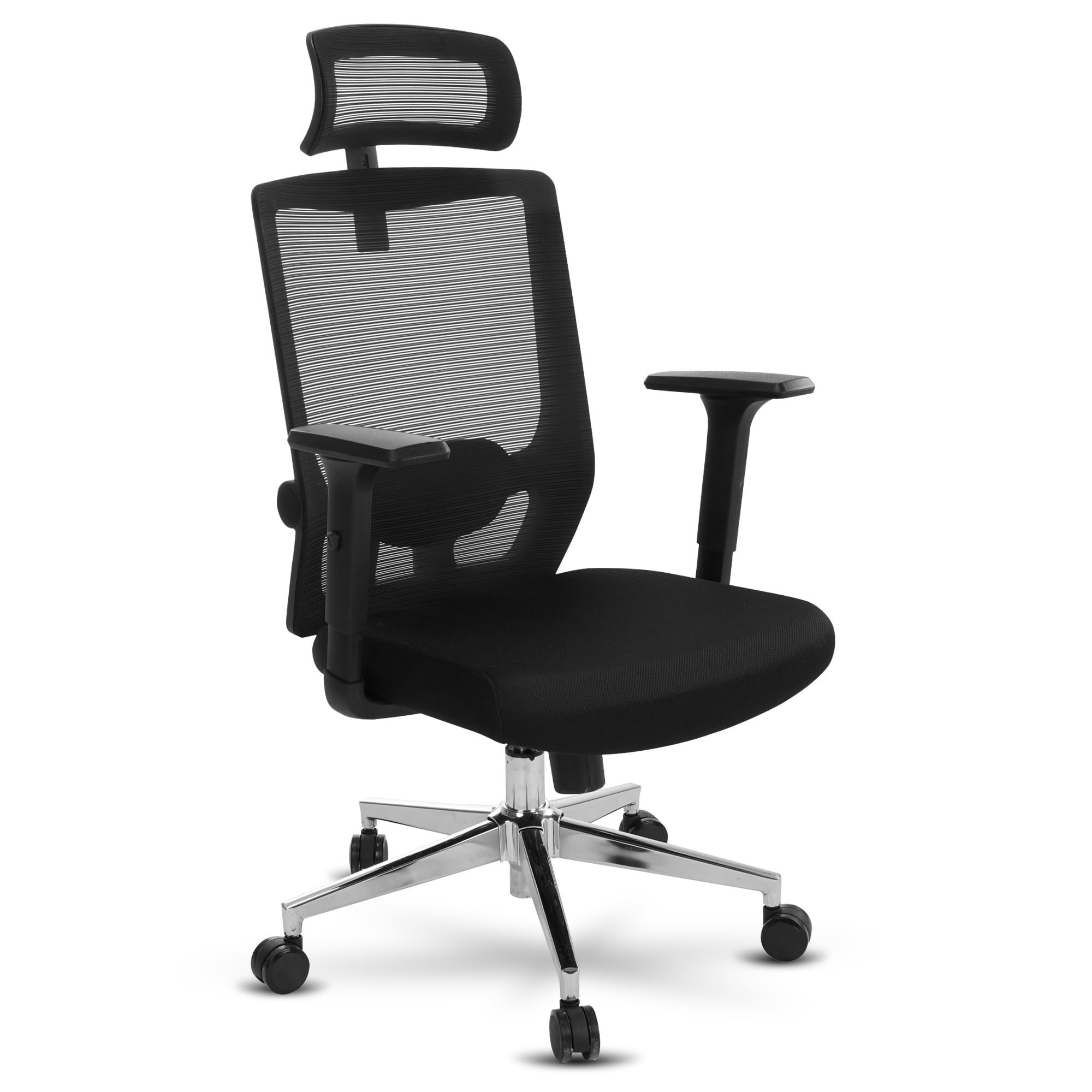 SUGIFT Ergonomic Office Chair with Adjustable Computer Chair  with Lumbar Support Swivel. Black