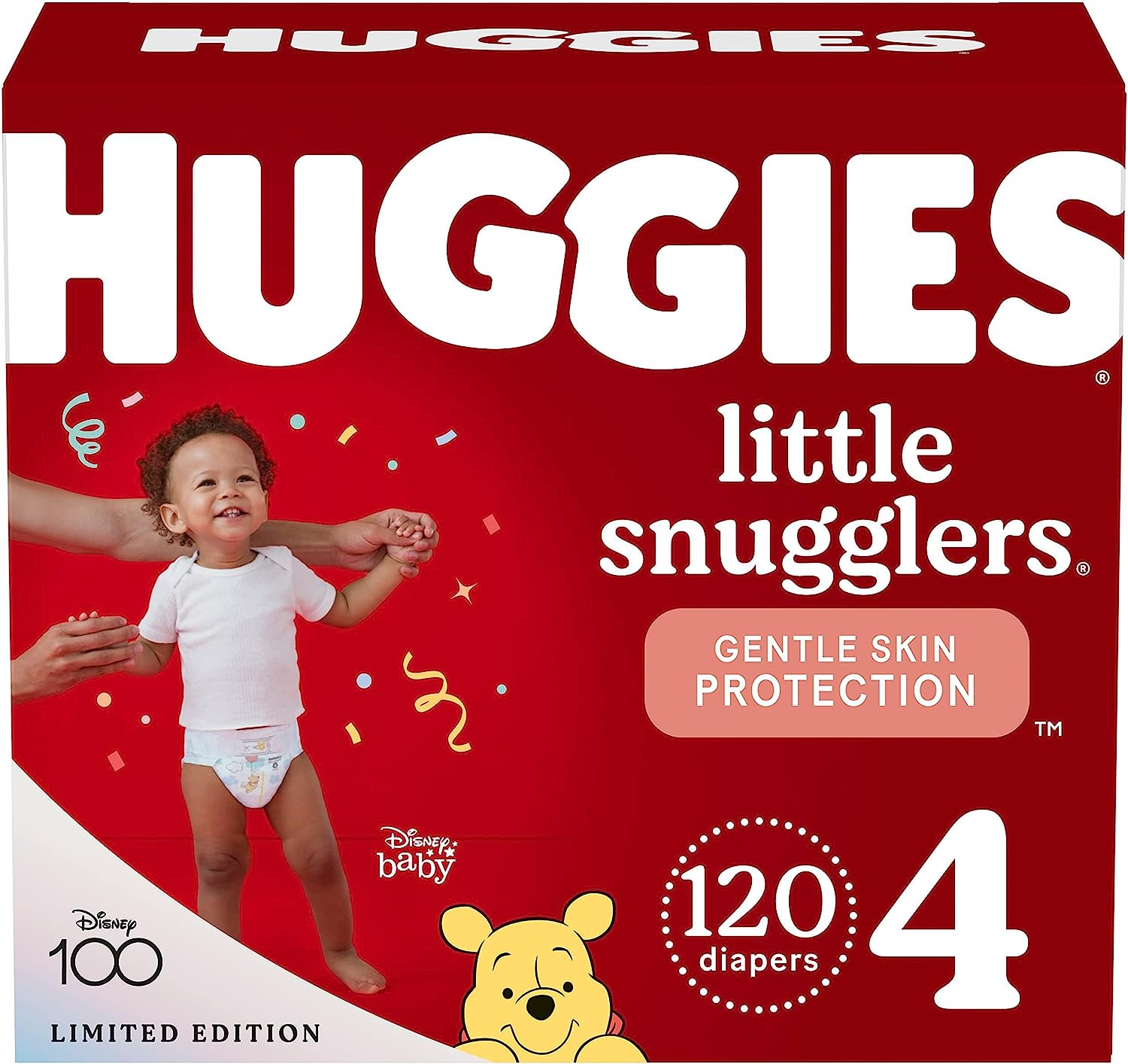 Huggies Little Snugglers Baby Diapers. Size 4 (22-37 lbs). 120 Ct
