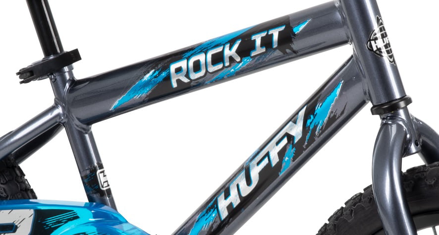 Huffy 18″ Rock It Boys Sidewalk Bike. Gray