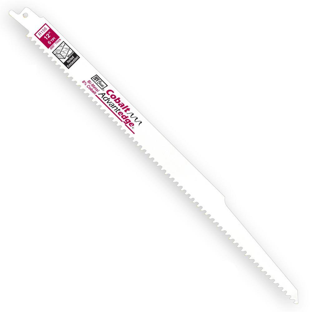 Ivy Classic 28380 12 in. 6 TPI Bi-Metal Reciprocating Saw Blade Cuts Wood/Nails (50-Pack)