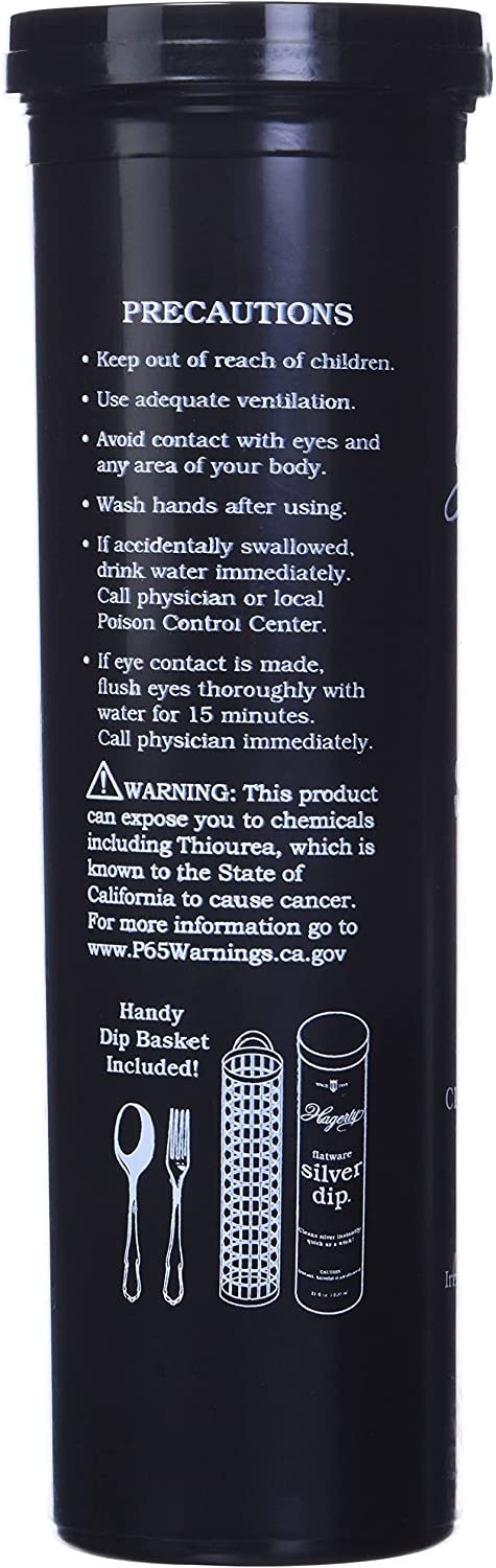 Hagerty 17245 Flatware Silver Dip. 16.9 fl.Oz. Black