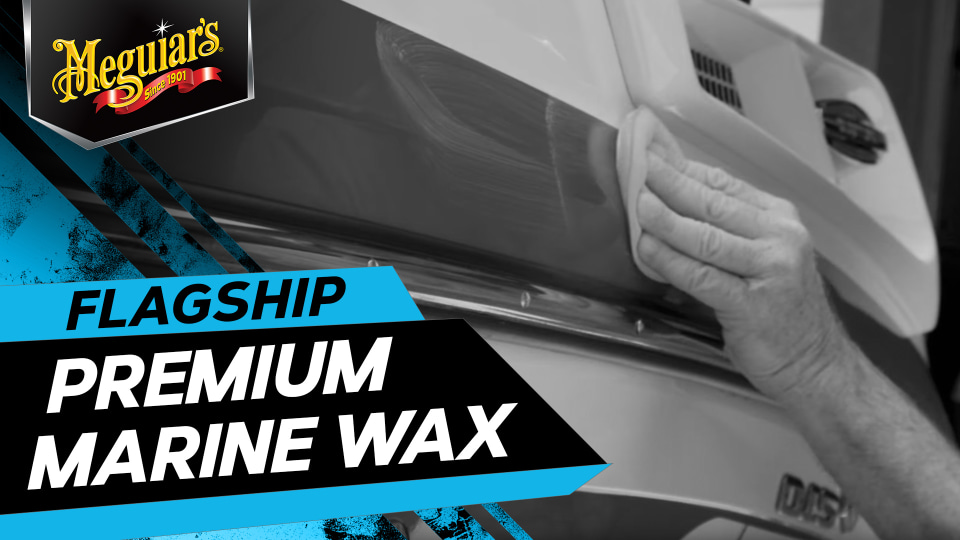 Meguiar-s Flagship Premium Marine Wax. Off-White. Liquid - Boat Polish. 32 Oz