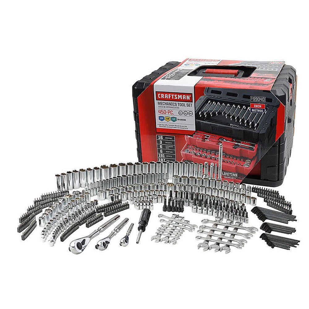 Craftsman 450 Piece Mechanic-s Tool Set With 3 Drawer Case