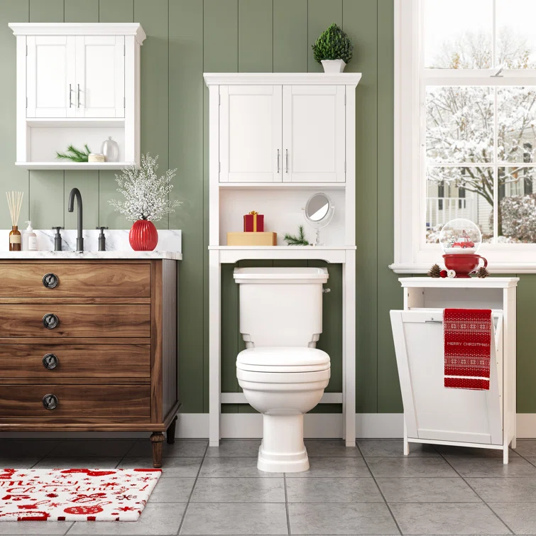 Highland Dunes Rysing Wall Mounted Bathroom Cabinet. White