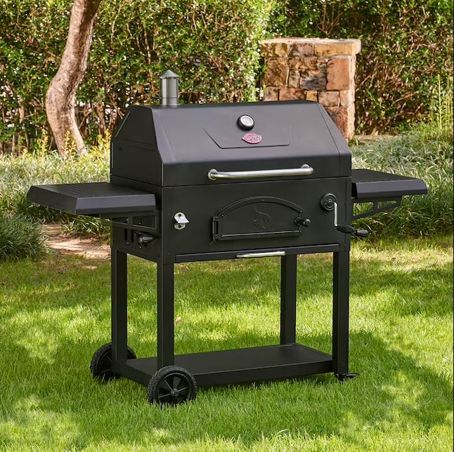 Char-Griller 2190 Legacy 33-in W Black Charcoal Grill