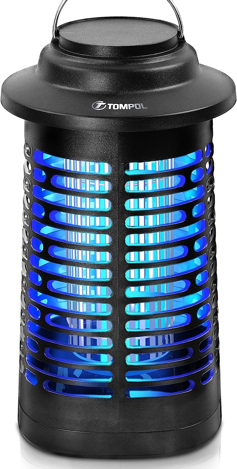 TOMPOL Bug Zapper for Indoor and Outdoor. 4200V Electric Mosquito Zapper. High Powered Pest Control Waterproof. Insect Killer for Home. Kitchen. Backyard. Camping