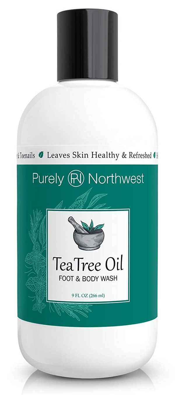 Tea Tree & Peppermint Foot & Body Wash Helps with Body Odor. Athletes Foot